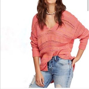 NWOT Free people vneck pullover sweater